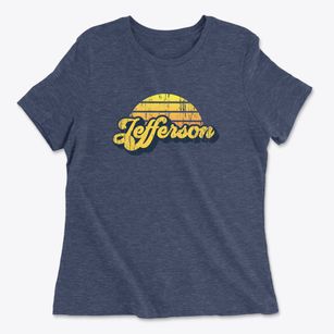 Jefferson North Carolina Sublime Sunset Women's Cotton T-Shirt