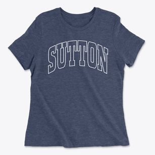 Sutton West Virginia Trendy Block Women's Cotton T-Shirt