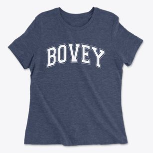 Bovey Minnesota Varsity Women's Cotton T-Shirt