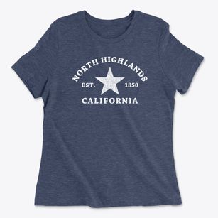 North Highlands California Star Women's Cotton T-Shirt
