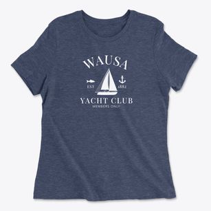 Wausa Nebraska Yacht Club Women's Cotton T-Shirt