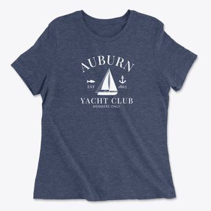 Auburn West Virginia Yacht Club Women's Cotton T-Shirt