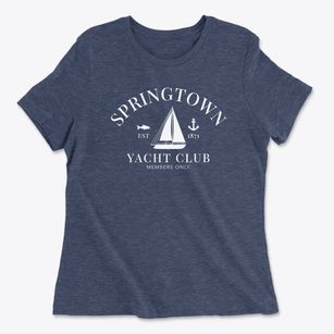Springtown Arkansas Yacht Club Women's Cotton T-Shirt