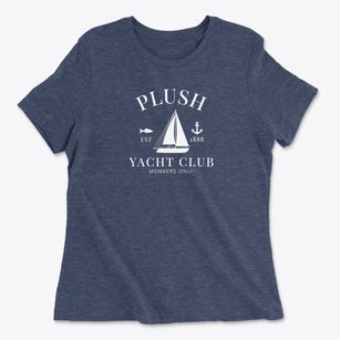 Plush Oregon Yacht Club Women's Cotton T-Shirt