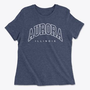 Aurora Illinois Inline Women's Cotton T-Shirt