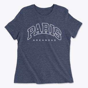 Paris Arkansas Inline Women's Cotton T-Shirt