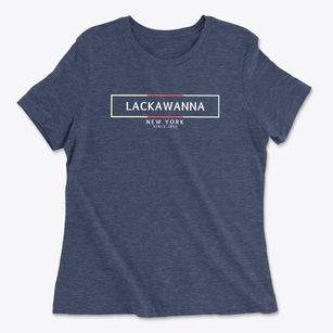 Lackawanna New York Artbox Women's Cotton T-Shirt