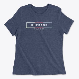 Burbank Oklahoma Artbox Women's Cotton T-Shirt