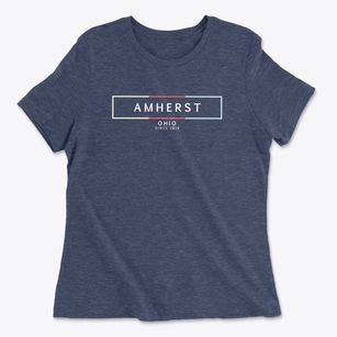 Amherst Ohio Artbox Women's Cotton T-Shirt