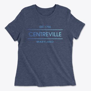 Centreville Maryland Horizon Women's Cotton T-Shirt