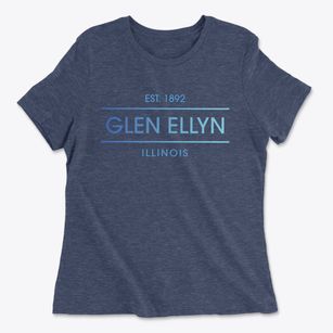 Glen Ellyn Illinois Horizon Women's Cotton T-Shirt