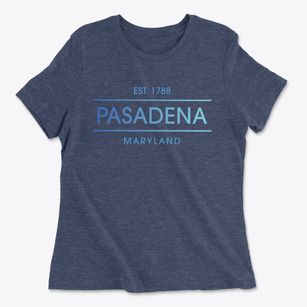 Pasadena Maryland Horizon Women's Cotton T-Shirt