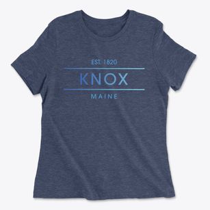 Knox Maine Horizon Women's Cotton T-Shirt