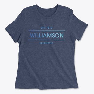 Williamson Illinois Horizon Women's Cotton T-Shirt