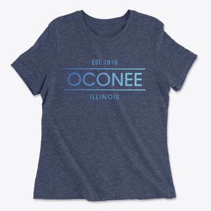 Oconee Illinois Horizon Women's Cotton T-Shirt