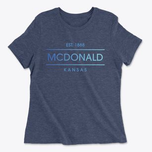Mcdonald Kansas Horizon Women's Cotton T-Shirt