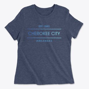 Cherokee City Arkansas Horizon Women's Cotton T-Shirt