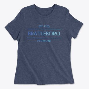 Brattleboro Vermont Horizon Women's Cotton T-Shirt