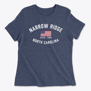 Narrow Ridge North Carolina Patriot Women's Cotton T-Shirt