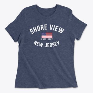 Shore View New Jersey Patriot Women's Cotton T-Shirt