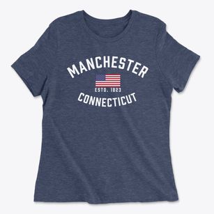 Manchester Connecticut Patriot Women's Cotton T-Shirt