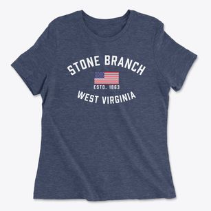 Stone Branch West Virginia Patriot Women's Cotton T-Shirt