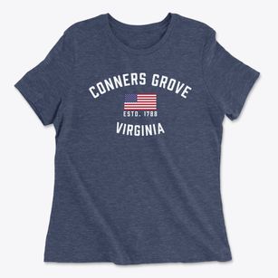 Conners Grove Virginia Patriot Women's Cotton T-Shirt