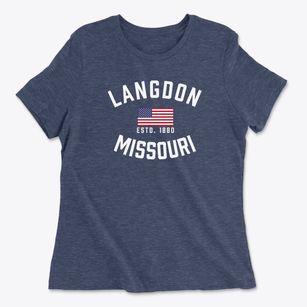 Langdon Missouri Patriot Women's Cotton T-Shirt