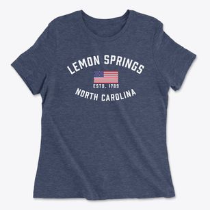 Lemon Springs North Carolina Patriot Women's Cotton T-Shirt