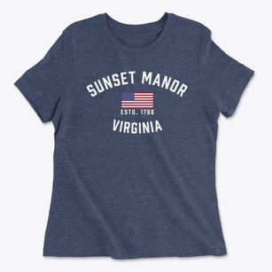 Sunset Manor Virginia Patriot Women's Cotton T-Shirt