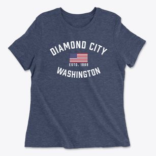 Diamond City Washington Patriot Women's Cotton T-Shirt