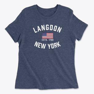 Langdon New York Patriot Women's Cotton T-Shirt