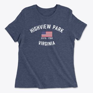 Highview Park Virginia Patriot Women's Cotton T-Shirt