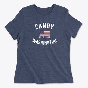 Canby Washington Patriot Women's Cotton T-Shirt