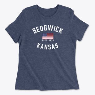 Sedgwick Kansas Patriot Women's Cotton T-Shirt