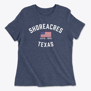 Shoreacres Texas Patriot Women's Cotton T-Shirt