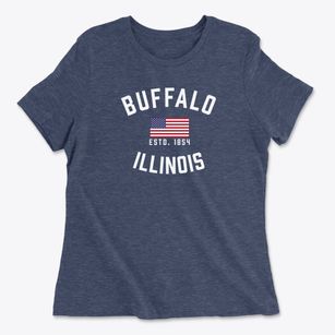 Buffalo Illinois Patriot Women's Cotton T-Shirt