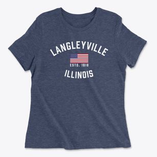 Langleyville Illinois Patriot Women's Cotton T-Shirt