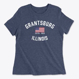 Grantsburg Illinois Patriot Women's Cotton T-Shirt