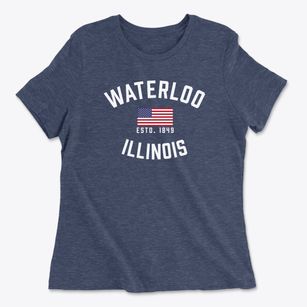 Waterloo Illinois Patriot Women's Cotton T-Shirt