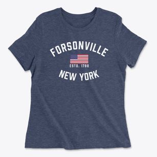 Forsonville New York Patriot Women's Cotton T-Shirt