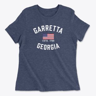 Garretta Georgia Patriot Women's Cotton T-Shirt