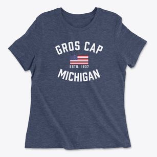 Gros Cap Michigan Patriot Women's Cotton T-Shirt