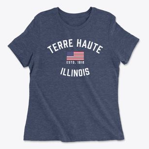 Terre Haute Illinois Patriot Women's Cotton T-Shirt