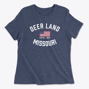 Deer Land Missouri Patriot Women's Cotton T-Shirt