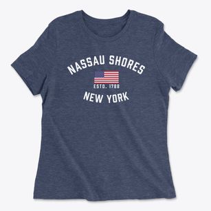 Nassau Shores New York Patriot Women's Cotton T-Shirt