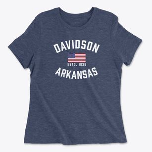 Davidson Arkansas Patriot Women's Cotton T-Shirt