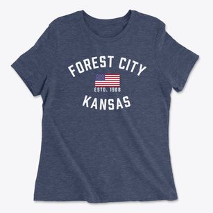 Forest City Kansas Patriot Women's Cotton T-Shirt
