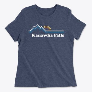 Kanawha Falls West Virginia Mountain View Women's Cotton T-Shirt