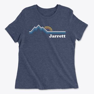 Jarrett Georgia Mountain View Women's Cotton T-Shirt